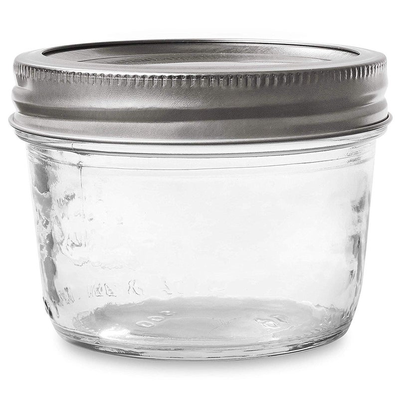 Kerr Wide Mouth Half-Pint Glass Mason Jars 8-Ounces with Lids and Bands (2 Jar-Pack) - Image 4
